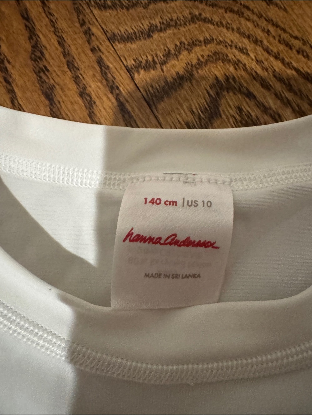 Hanna Andersson Kids White Short-Sleeve Swim Rashguard - Picture 4 of 4